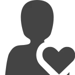 User Heart SVG Icon